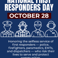 Swansea Police Department Recognizes National First Responders Day